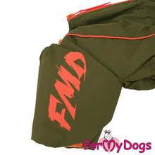 Last inn bildet i Galleri-visningsprogrammet, Varm vinterdress Khaki/Orange HANNE små-medium raser