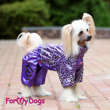 Last inn bildet i Galleri-visningsprogrammet, Regndress ¨Leo¨ Lilla TISPE, str 10 chihuahua m fl.