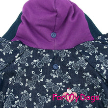 Last inn bildet i Galleri-visningsprogrammet, Velour dress lilla UNISEX str 10 chihuahua