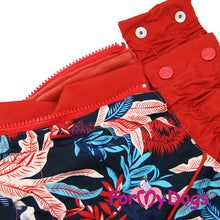 Last inn bildet i Galleri-visningsprogrammet, Vinterdress Varm Rød og Blå TISPE Mops/Fransk Bulldog