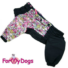 Last inn bildet i Galleri-visningsprogrammet, Regndress lilla-blomstret TISPE Mops/Fransk Bulldog