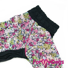 Last inn bildet i Galleri-visningsprogrammet, Regndress lilla-blomstret TISPE Mops/Fransk Bulldog