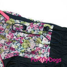 Last inn bildet i Galleri-visningsprogrammet, Regndress lilla-blomstret TISPE Mops/Fransk Bulldog