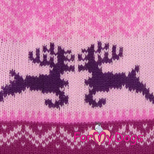 Last inn bildet i Galleri-visningsprogrammet, STRIKKET Genser “Hjort” Rosa UNISEX