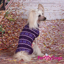 Last inn bildet i Galleri-visningsprogrammet, STRIKKET Genser “Snøfnugg” Lilla UNISEX