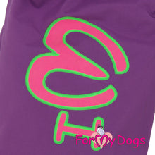 Last inn bildet i Galleri-visningsprogrammet, Dress hvit/lilla TISPE (str 20 Chinese Crested, Cockerspaniel ol.) Langhåret hund