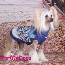 Last inn bildet i Galleri-visningsprogrammet, STRIKKET Genser Vinterskog blå UNISEX