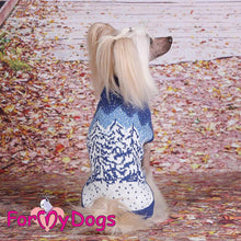 Last inn bildet i Galleri-visningsprogrammet, STRIKKET Genser Vinterskog blå UNISEX