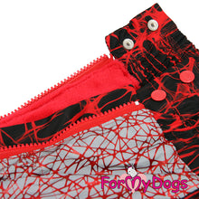 Last inn bildet i Galleri-visningsprogrammet, Vinterdress for medium og store hunder Rød/Svart Speider - TISPE