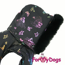 Last inn bildet i Galleri-visningsprogrammet, Jakke svart ¨sommerfugler¨ UNISEX, for Langhårete hunder