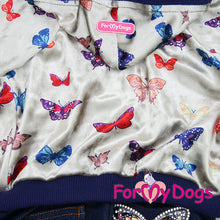 Last inn bildet i Galleri-visningsprogrammet, Dress (Tynn) ¨sommerfugler¨ blå/beige UNISEX chihuahua/yorkshire terrier osv