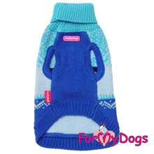 Last inn bildet i Galleri-visningsprogrammet, STRIKKET Genser “Hjort” BLÅ/Turkis UNISEX