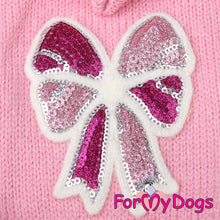 Last inn bildet i Galleri-visningsprogrammet, Strikket dress med hette ¨Bow¨ rosa UNISEX