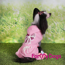 Last inn bildet i Galleri-visningsprogrammet, Strikket dress med hette ¨Bow¨ rosa UNISEX