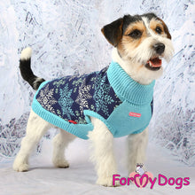 Last inn bildet i Galleri-visningsprogrammet, Strikkevest blå med snøfnugg UNISEX