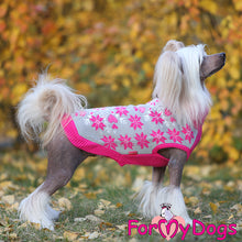 Last inn bildet i Galleri-visningsprogrammet, Strikket genser grå/rosa UNISEX chihuahua/yorkshire terrier osv