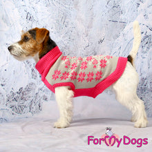 Last inn bildet i Galleri-visningsprogrammet, Strikket genser grå/rosa UNISEX chihuahua/yorkshire terrier osv