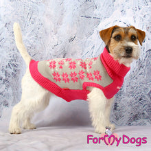 Last inn bildet i Galleri-visningsprogrammet, Strikket genser grå/rosa UNISEX chihuahua/yorkshire terrier osv