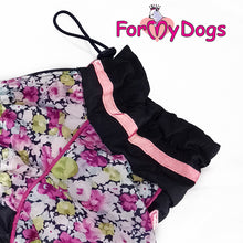 Last inn bildet i Galleri-visningsprogrammet, Regndress lilla-blomstret TISPE Mops/Fransk Bulldog