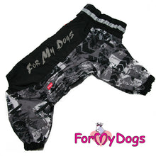 Last inn bildet i Galleri-visningsprogrammet, Regndress svart/grå HANNE mopps, fransk bulldog