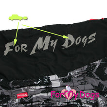 Last inn bildet i Galleri-visningsprogrammet, Regndress svart/grå HANNE mopps, fransk bulldog