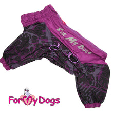 Last inn bildet i Galleri-visningsprogrammet, Regndress Lilla Neon TISPE Mopps/Fransk bulldog